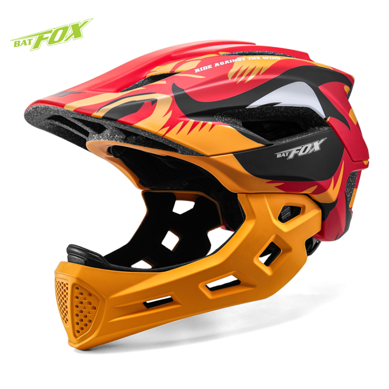 Mountain Biking Helmet Full Face - BATFOX Çocuklar Tam Yüz bisiklet kaskı