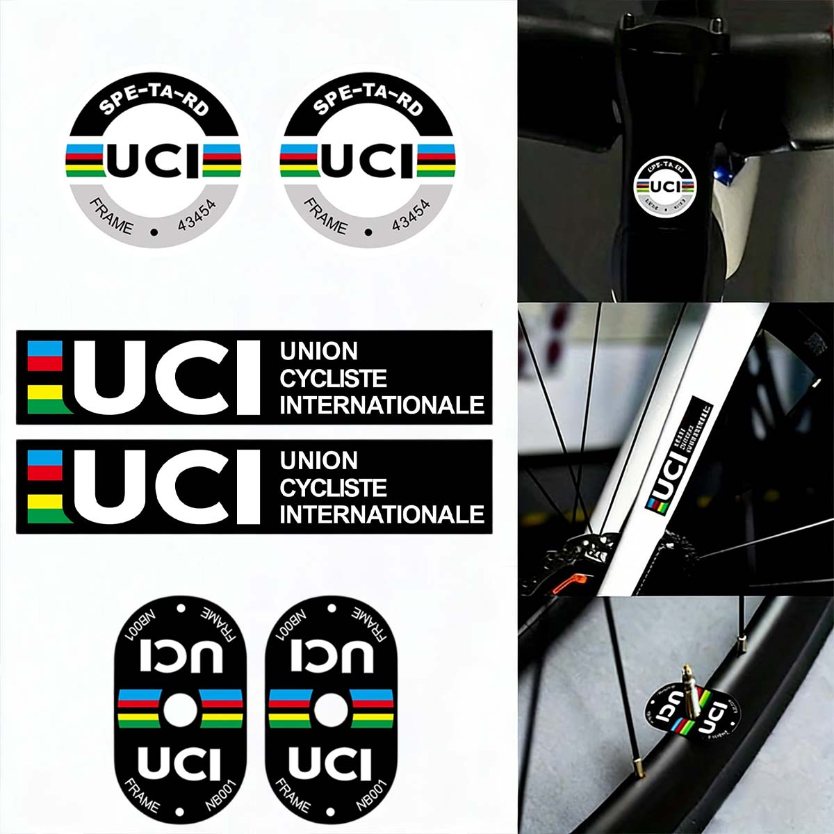 Mountain Biking Uci - UCI Tarzı Bisiklet Dekor Çıkartmaları Bisiklet