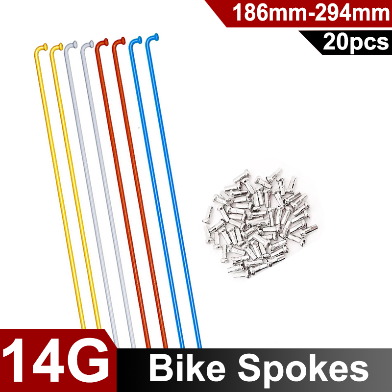 Mountain Biking Blue Mountains - 20 adet 14G renkli bisiklet telleri