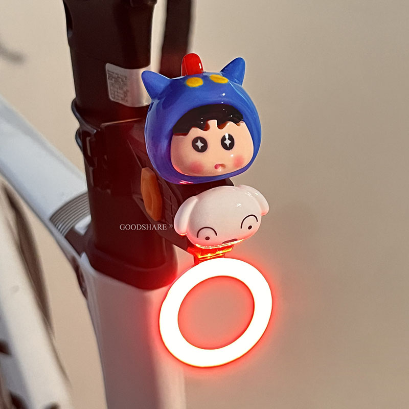 Mountain Biking Cartoon - Kawaii Shin-chan Bisiklet Arka Lambası COB