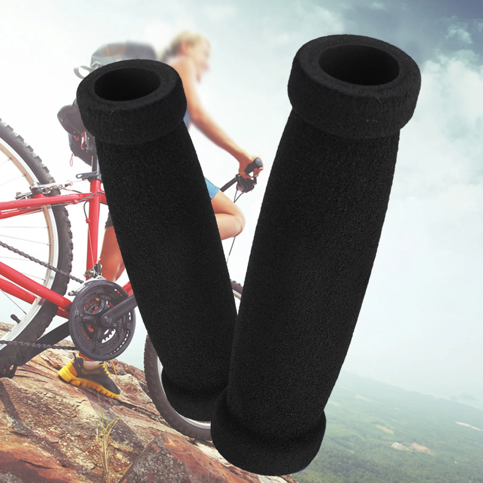 Mountain Biking Gloves - 1 çift bisiklet köpük kavrama dağ