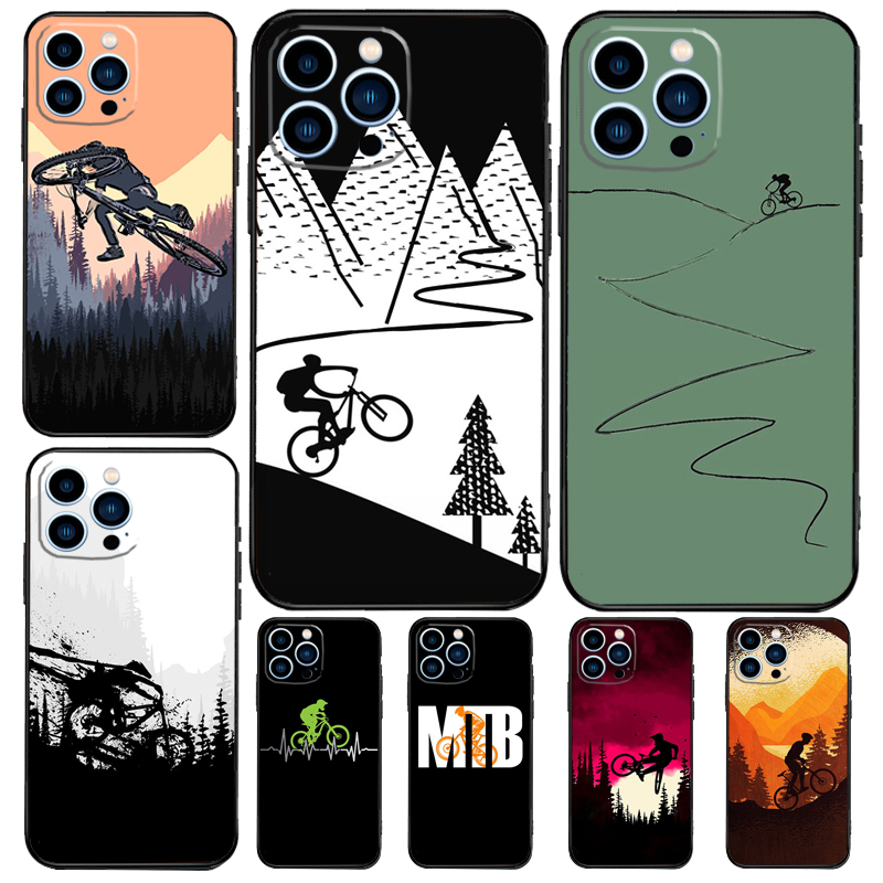 Mountain Biking Cartoon - MTB Dağ Bisikleti Bisiklet Kılıfı OnePlus