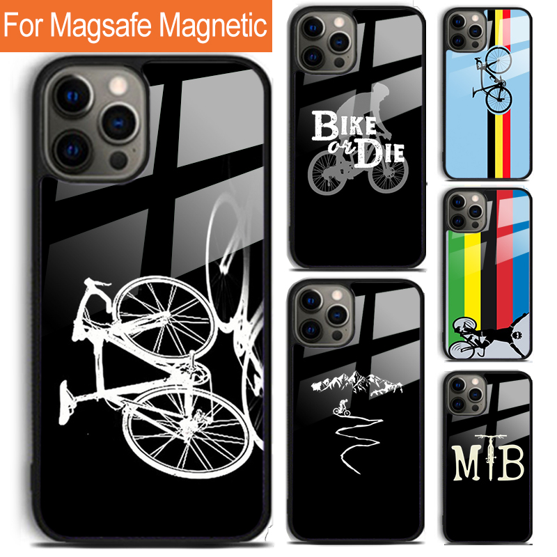 Mountain Biking Cartoon - Dağ Bisikleti Bisikletçisi Telefon Kılıfı iPhone