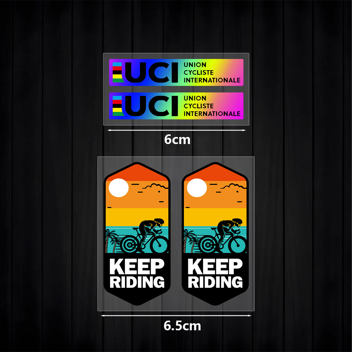 Mountain Biking Uci - UCI Keep Riding Etiket Seti 1
