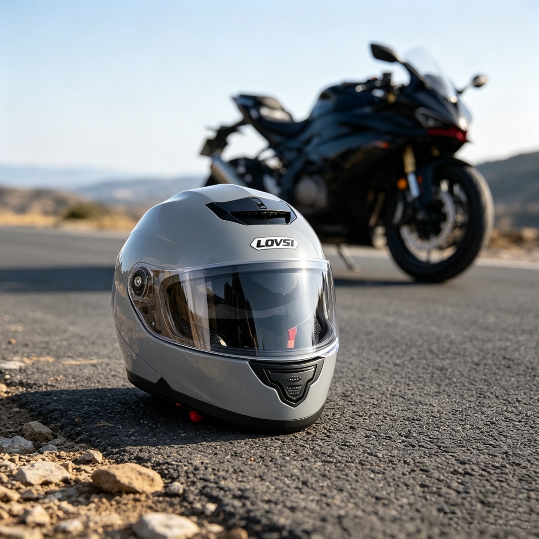 Mountain Biking Helmet Full Face - Unisex Tam Yüz Motosiklet Kaskı DOT