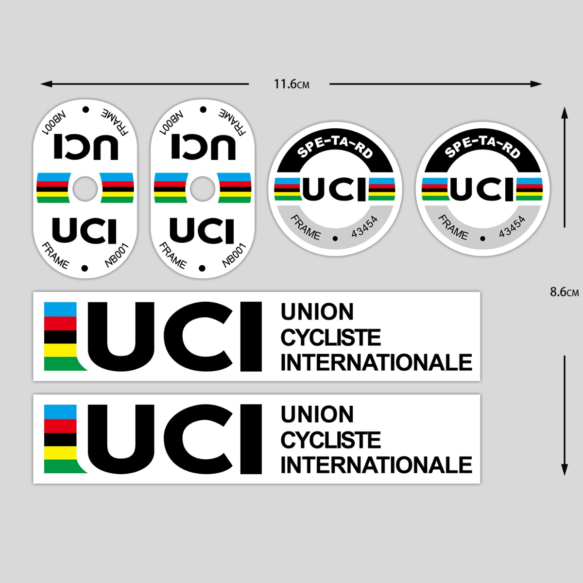 UCI bisiklet çerçeve çıkartmal - Mountain Biking Uci incelemesi ve fiyatı