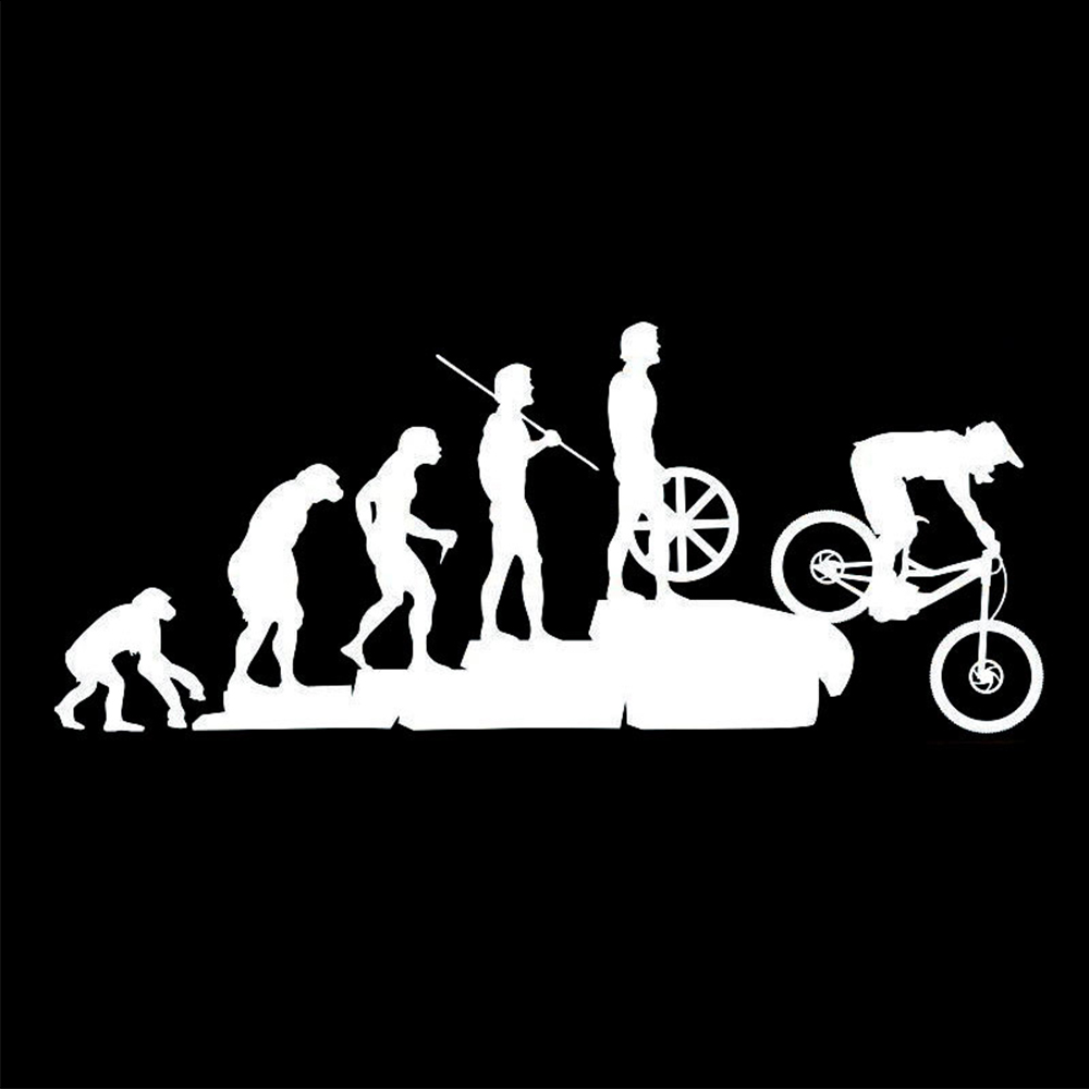 22.8*9.5 CM Ilginç Evrim Etike - Mountain Biking Cartoon incelemesi ve fiyatı