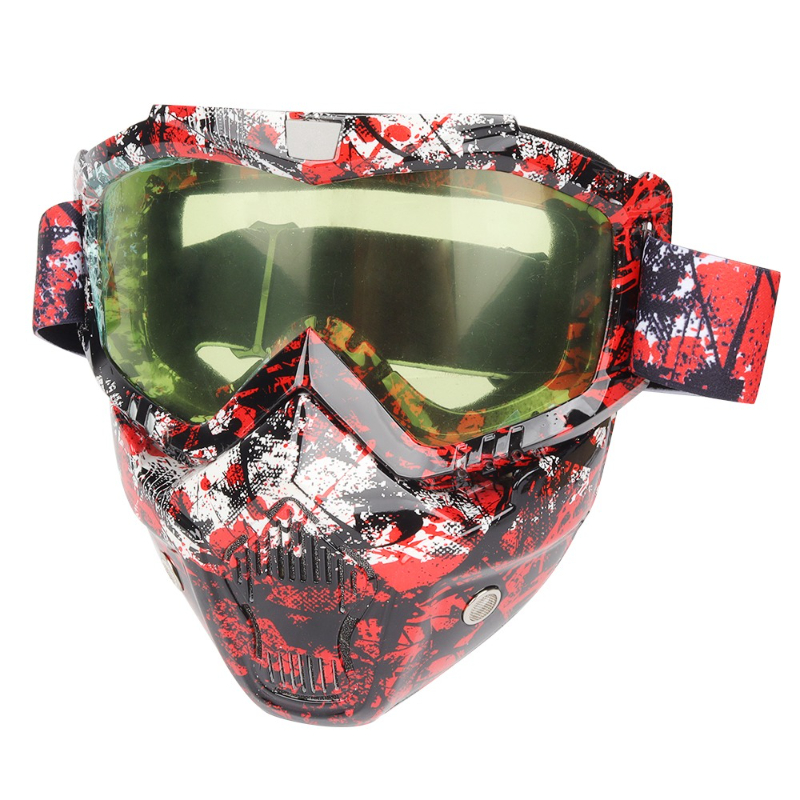 Motosiklet gözlükleri, maskele - Mountain Biking Helmet Full Face incelemesi ve fiyatı