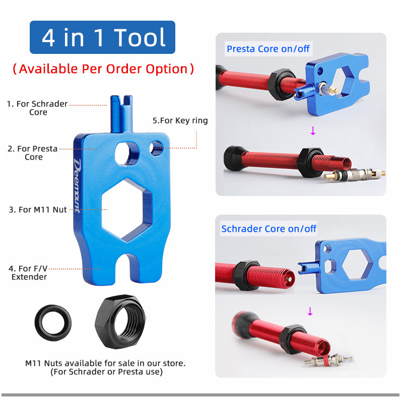 Deemount Bisiklet Tubeless Kar - Tubeless Valve Core incelemesi ve fiyatı