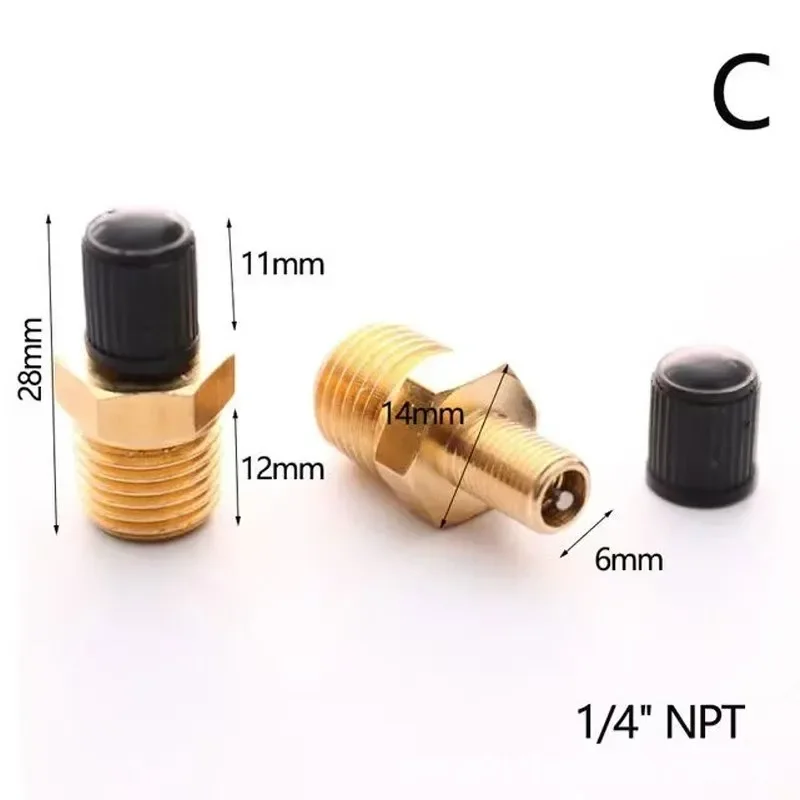 1/4 NPT 1/8 NPT M10 * 1 Otomob - Tubeless Valve Core incelemesi ve fiyatı