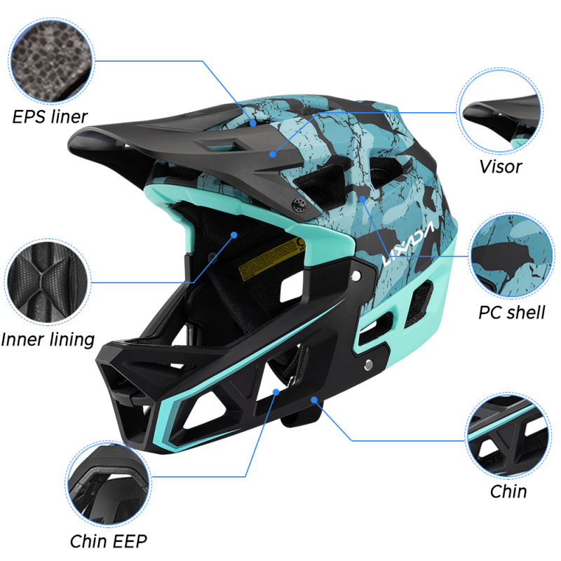 Tam yüz dağ bisiklet kaskı yet - Mountain Biking Helmet Full Face incelemesi ve fiyatı