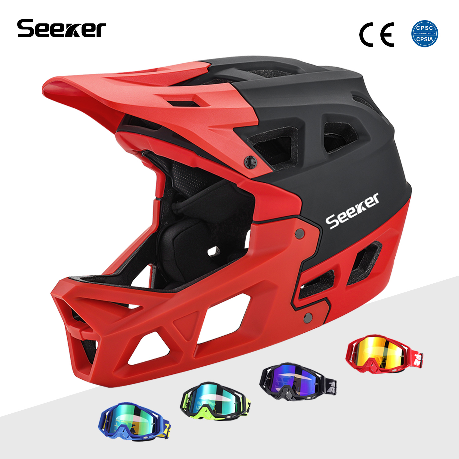 Seeker Bisiklet Off-Road Tam Y - Mountain Biking Helmet Full Face incelemesi ve fiyatı