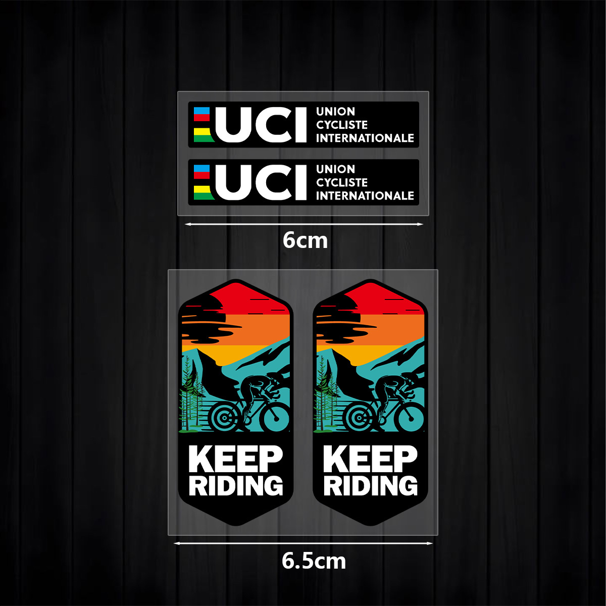 UCI Keep Riding Etiket Seti 1  - Mountain Biking Uci incelemesi ve fiyatı